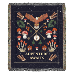 Adventure Awaits - Woven Blanket